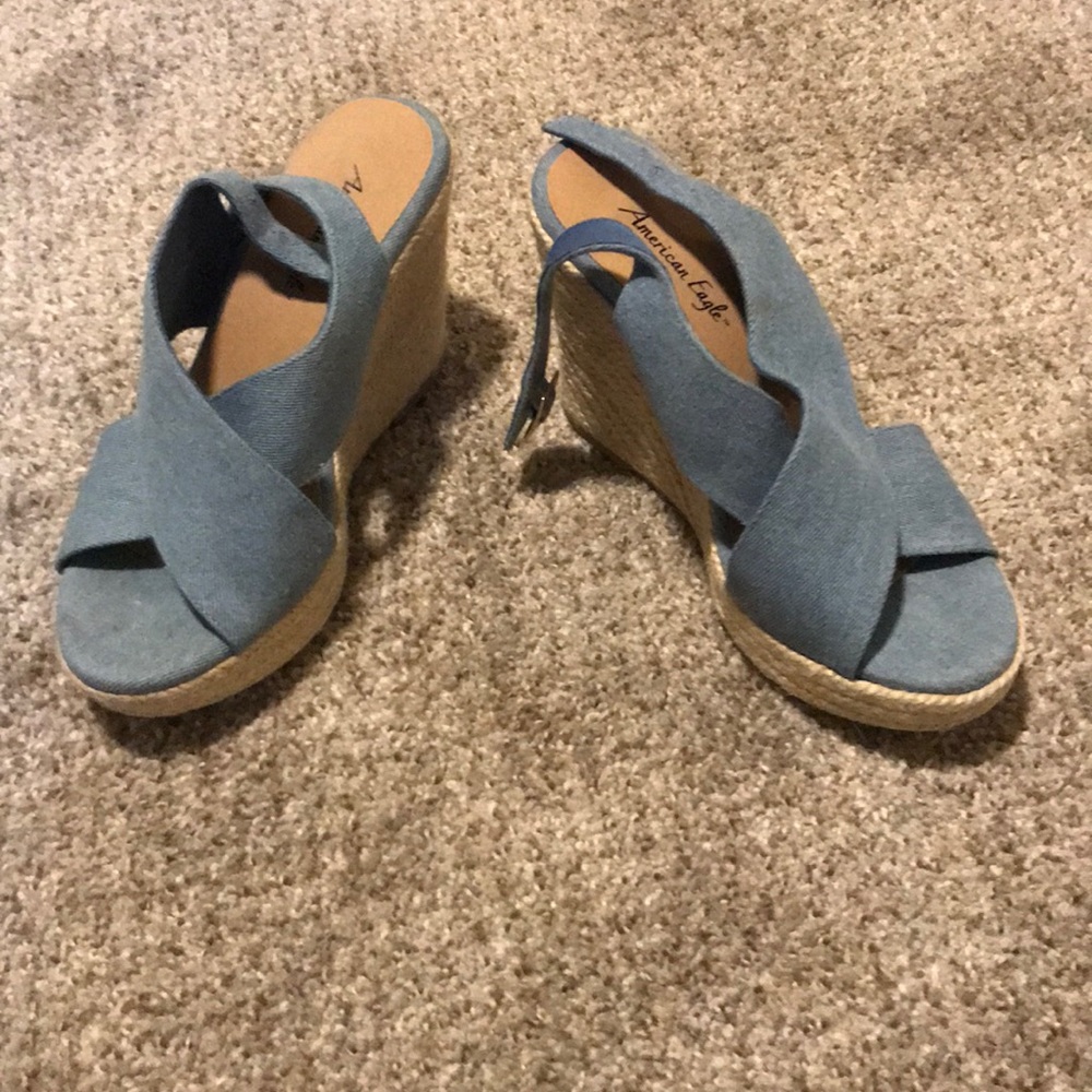 American eagle blue shoes